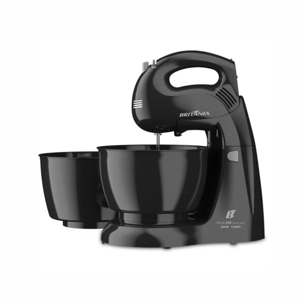Batidora Britania Perola 550 Double Bowl 500W Negra - 220V - 9157