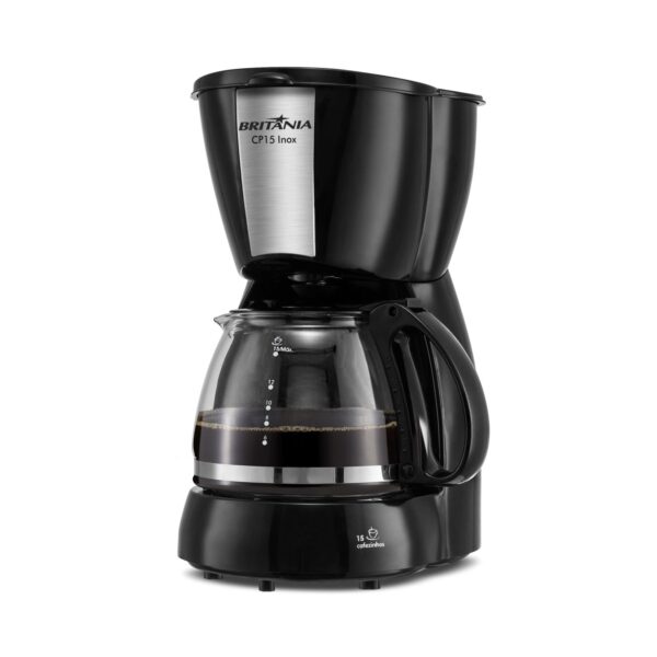 Cafetera Britania CP15 Inox Negro - 220V - 11068