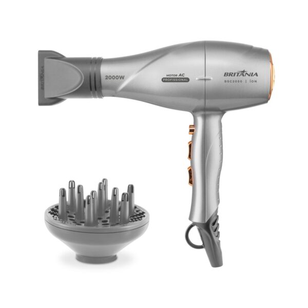 Secador de Pelo Britania BSC2050 Motor AC Profesional 2000W - 220V - 12577
